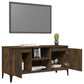 Tv-Meubel Met Metalen Poten 103,5X35X50 Cm Gerookt Eikenkleurig