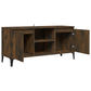 Tv-Meubel Met Metalen Poten 103,5X35X50 Cm Gerookt Eikenkleurig