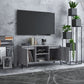 Tv-Meubel Met Metalen Poten 103,5X35X50 Cm Grijs Sonoma Eiken