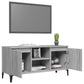 Tv-Meubel Met Metalen Poten 103,5X35X50 Cm Grijs Sonoma Eiken