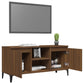 Tv-Meubel Met Metalen Poten 103,5X35X50 Cm Bruineikenkleurig