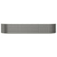 Plantenbak 224X80X36 Cm Gepoedercoat Staal Grijs