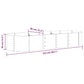 Plantenbak 224X80X36 Cm Gepoedercoat Staal Antracietkleurig