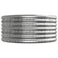 Plantenbak 224X80X36 Cm Gepoedercoat Staal Zilverkleurig