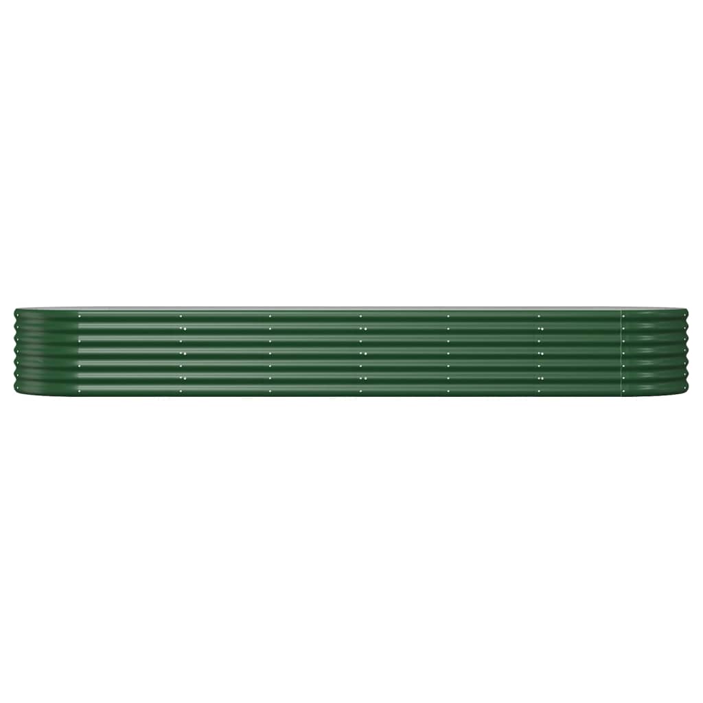 Plantenbak 296X80X36 Cm Gepoedercoat Staal Groen