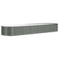 Plantenbak 296X80X36 Cm Gepoedercoat Staal Grijs