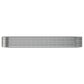 Plantenbak 296X80X36 Cm Gepoedercoat Staal Zilverkleurig