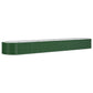 Plantenbak 368X80X36 Cm Gepoedercoat Staal Groen
