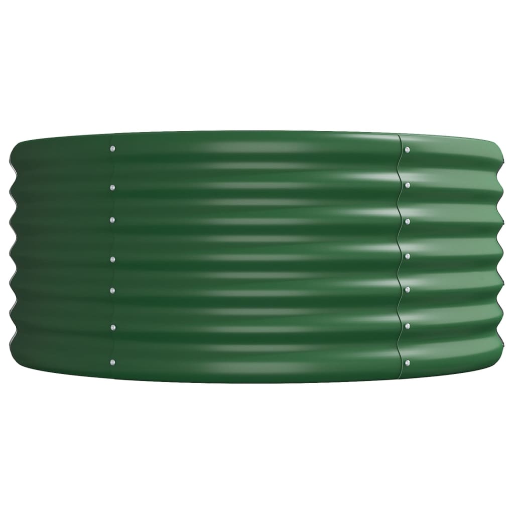 Plantenbak 368X80X36 Cm Gepoedercoat Staal Groen
