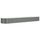 Plantenbak 368X80X36 Cm Gepoedercoat Staal Grijs