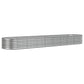 Plantenbak 368X80X36 Cm Gepoedercoat Staal Zilverkleurig