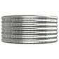 Plantenbak 368X80X36 Cm Gepoedercoat Staal Zilverkleurig