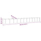 Plantenbak 440X80X36 Cm Gepoedercoat Staal Grijs