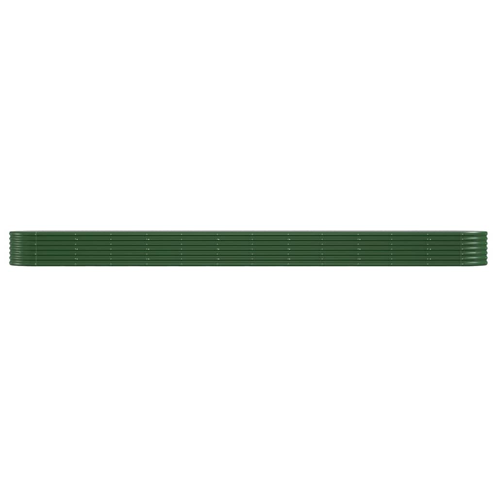 Plantenbak 512X80X36 Cm Gepoedercoat Staal Groen