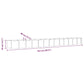 Plantenbak 512X80X36 Cm Gepoedercoat Staal Groen