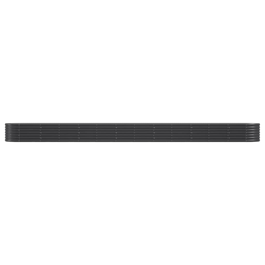 Plantenbak 512X80X36 Cm Gepoedercoat Staal Antracietkleurig