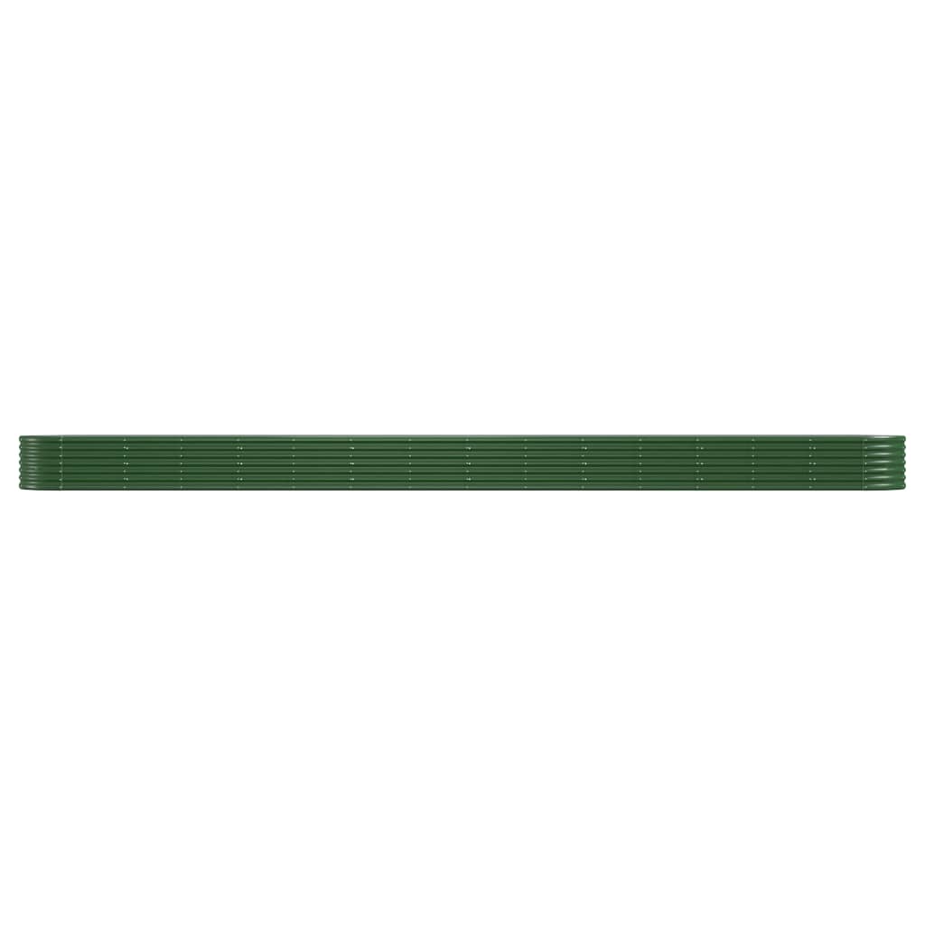 Plantenbak 620X80X36 Cm Gepoedercoat Staal Groen