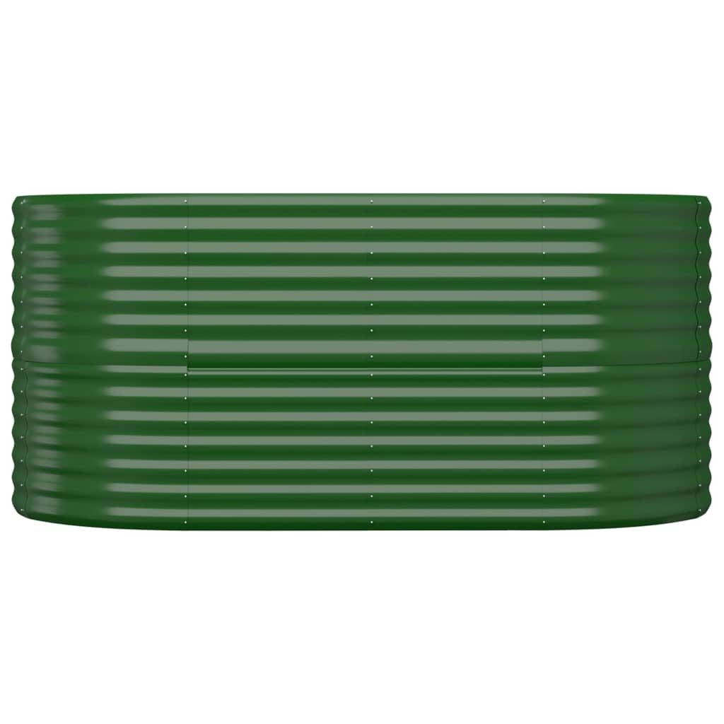 Plantenbak 152X80X68 Cm Gepoedercoat Staal Groen