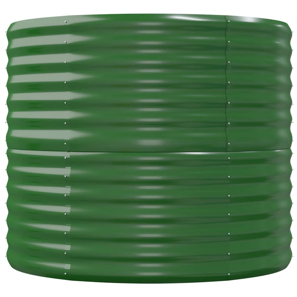 Plantenbak 152X80X68 Cm Gepoedercoat Staal Groen