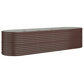 Plantenbak 296X80X68 Cm Gepoedercoat Staal Bruin