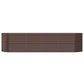 Plantenbak 296X80X68 Cm Gepoedercoat Staal Bruin