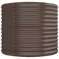 Plantenbak 296X80X68 Cm Gepoedercoat Staal Bruin