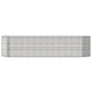 Plantenbak 296X80X68 Cm Gepoedercoat Staal Zilverkleurig