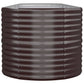 Plantenbak 368X80X68 Cm Gepoedercoat Staal Bruin