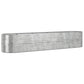 Plantenbak 368X80X68 Cm Gepoedercoat Staal Zilverkleurig