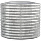Plantenbak 368X80X68 Cm Gepoedercoat Staal Zilverkleurig
