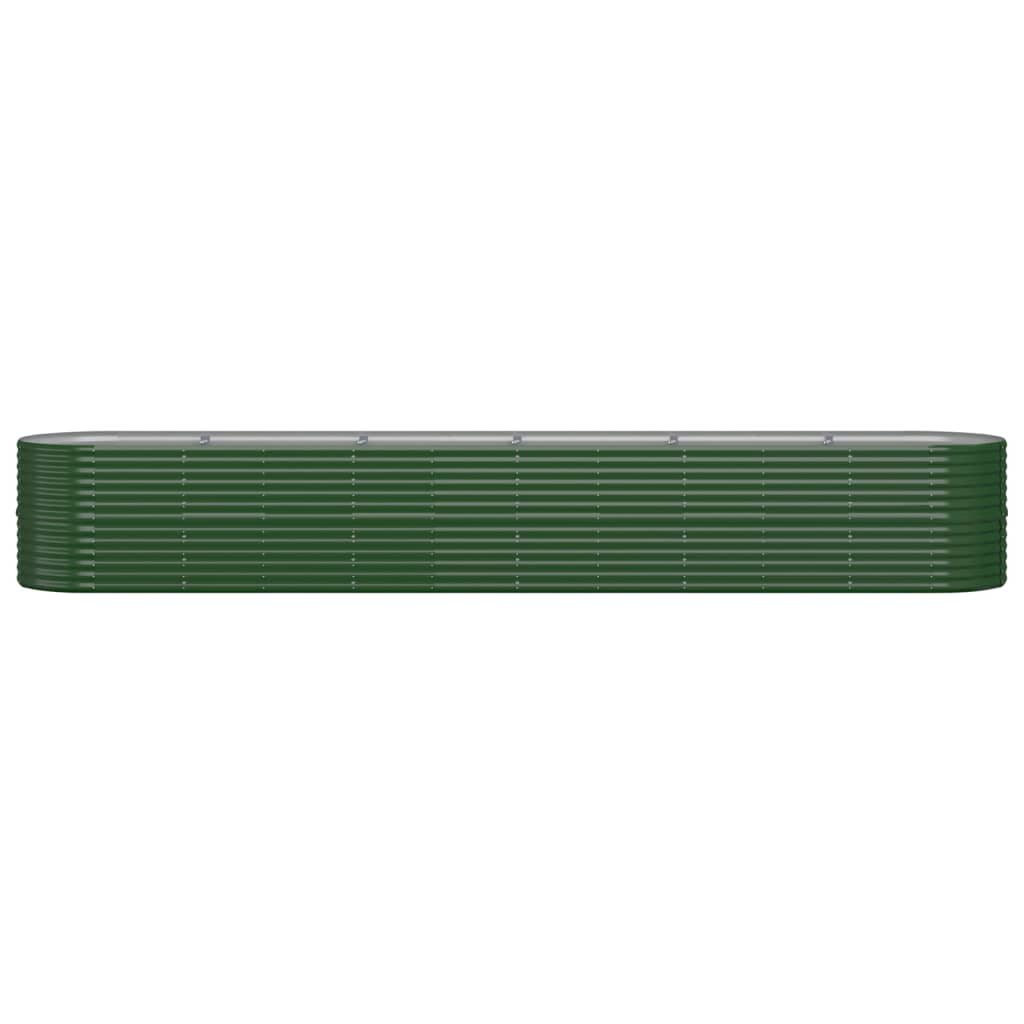Plantenbak 440X80X68 Cm Gepoedercoat Staal Groen
