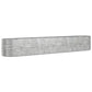 Plantenbak 440X80X68 Cm Gepoedercoat Staal Zilverkleurig