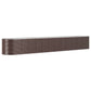 Plantenbak 512X80X68 Cm Gepoedercoat Staal Bruin