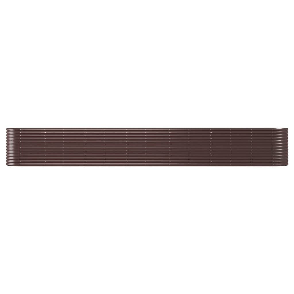 Plantenbak 512X80X68 Cm Gepoedercoat Staal Bruin