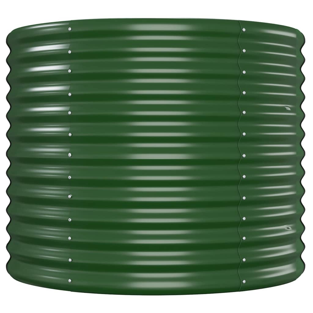 Plantenbak 620X80X68 Cm Gepoedercoat Staal Groen