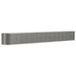 Plantenbak 620X80X68 Cm Gepoedercoat Staal Grijs