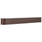 Plantenbak 620X80X68 Cm Gepoedercoat Staal Bruin