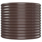 Plantenbak 620X80X68 Cm Gepoedercoat Staal Bruin