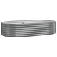 Plantenbak 175X100X36 Cm Gepoedercoat Staal Grijs
