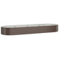 Plantenbak 322X100X36 Cm Gepoedercoat Staal Bruin