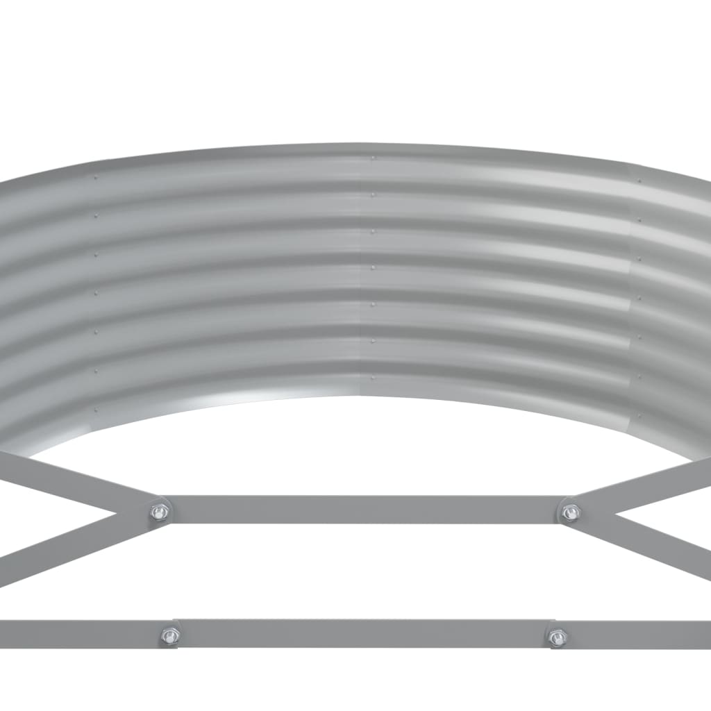 Plantenbak 322X100X36 Cm Gepoedercoat Staal Antracietkleurig