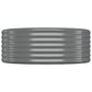 Plantenbak 396X100X36 Cm Gepoedercoat Staal Grijs