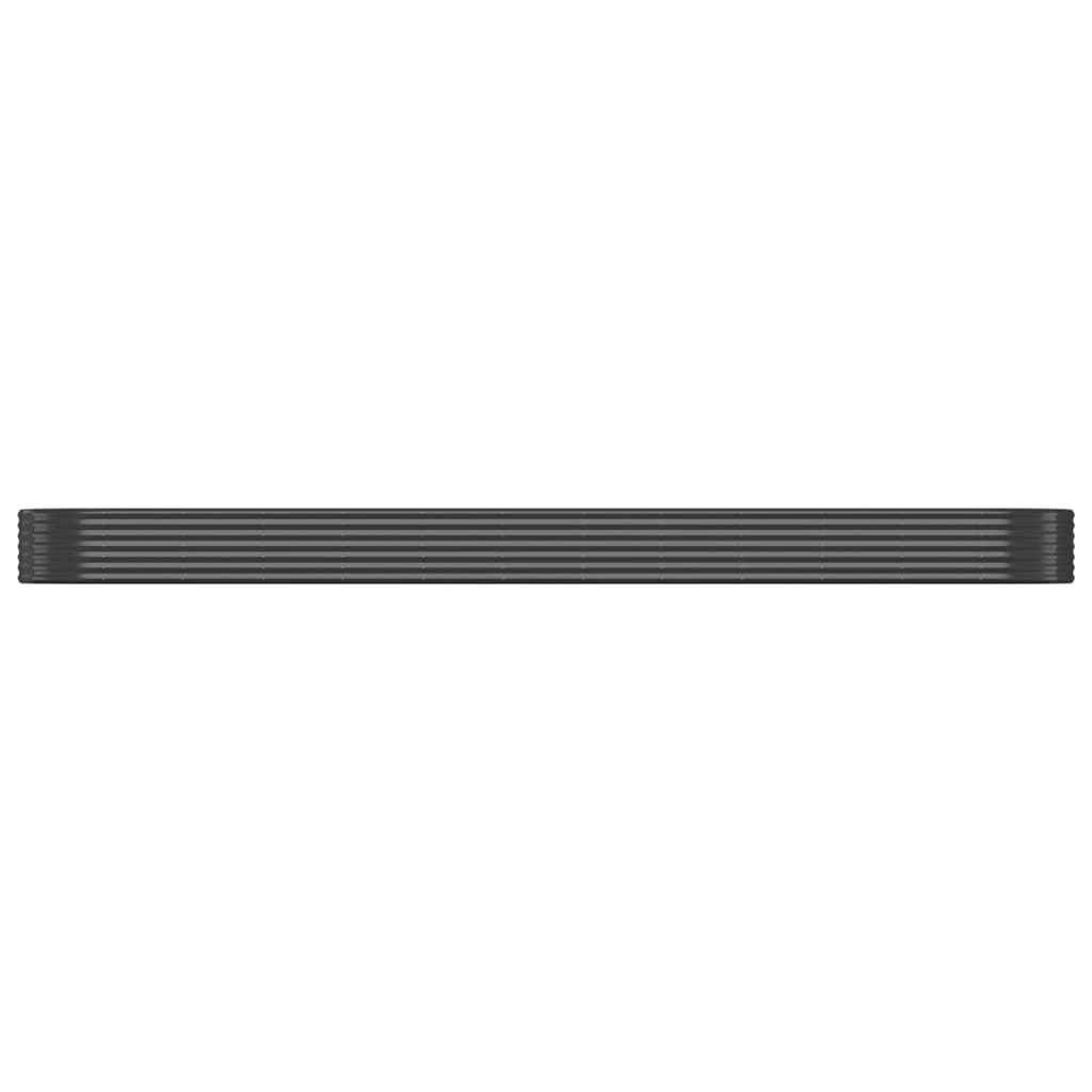 Plantenbak 507X100X36 Cm Gepoedercoat Staal Antracietkleurig