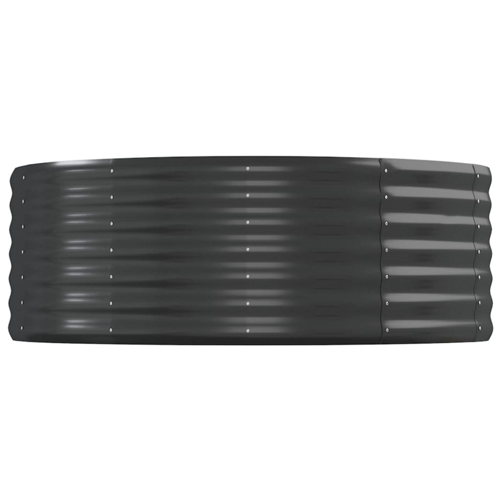Plantenbak 544X100X36 Cm Gepoedercoat Staal Antracietkleurig