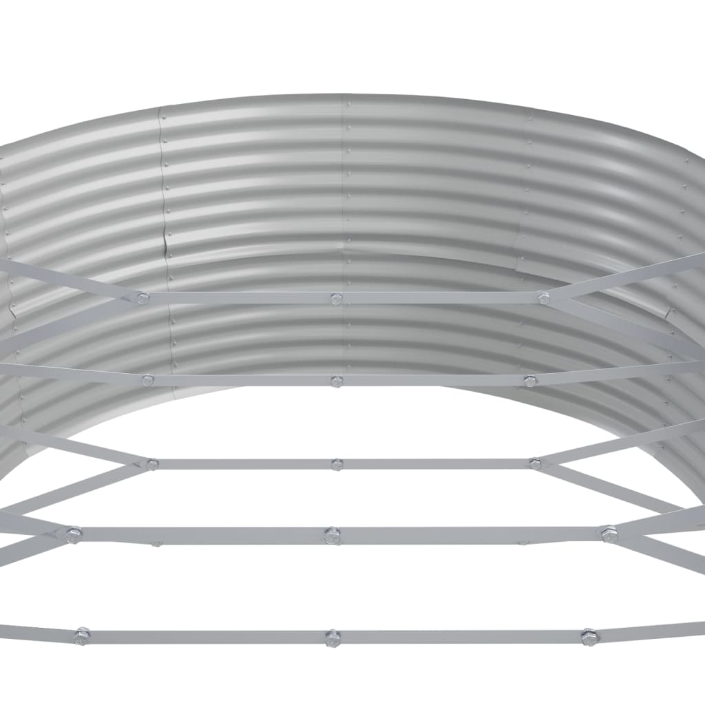 Plantenbak 544X100X36 Cm Gepoedercoat Staal Antracietkleurig