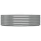 Plantenbak 214X140X36 Cm Gepoedercoat Staal Grijs