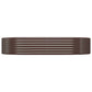 Plantenbak 214X140X36 Cm Gepoedercoat Staal Bruin