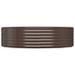 Plantenbak 214X140X36 Cm Gepoedercoat Staal Bruin