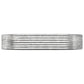 Plantenbak 214X140X36 Cm Gepoedercoat Staal Zilverkleurig