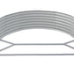 Plantenbak 214X140X36 Cm Gepoedercoat Staal Zilverkleurig